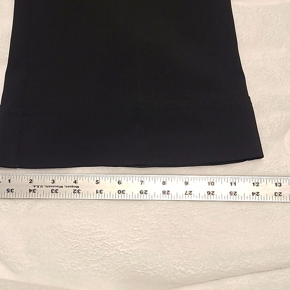 Black Pants, Low Rise, Light weight fabric, flared bottoms - Picture 6 of 7